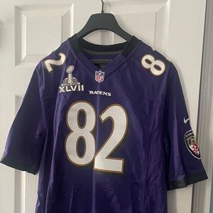 Nike Purple Football Jersey with Black NFL & Nike Logos